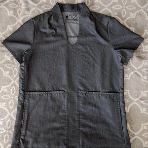 Wear Figs Banepa Scrub Top Graphite - S